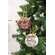 Hot Cocoa/Holly Jolly Button Holly Ornament, 2 Asstd.