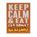 Keep Calm & Eat Candy Block Sign 36777;