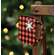 Red & Black Check Snowflake Cup Ornament
