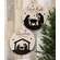 Christmas Blessing Silhouette Round Sign, 2 Asstd.