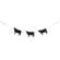 Cows Mini Wooden Garland