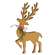 Natural Wooden Deer Cutout Sitters, 2/Set 38779;