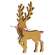 Natural Wooden Deer Cutout Sitters, 2/Set 38779;