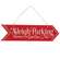 Reindeer & Sleigh Parking Metal Hanging Sign, 2 Asstd. 60448;