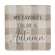 Fall Gingham Resin Coasters, Set/4 65272;