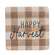 Fall Gingham Resin Coasters, Set/4 65272;