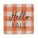 Fall Gingham Resin Coasters, Set/4 65272;