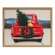 Golden Dog in Christmas Truck Wood Sign 65289;