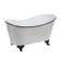 White Metal Bathtub 65296;
