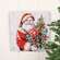 Santa with Christmas Tree Metal Sign 65398;
