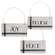 Black & White Stripe Holiday Word Ornament, 3 Asstd. 91120;