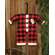 Santa's Jammies Buffalo Check Large Hanger Ornament