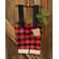 Santa's Buffalo Check Suspenders Large Hanger Ornament