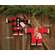 Santa's Jammies Buffalo Check Small Hanger Ornament