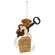 Santa's Magic Key Teddy Bear Ornament