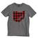 Ohio Buffalo Check T-Shirt, Heather Graphite L104;