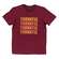 Orange & Plaid Thankful T-Shirt - Maroon L168XXL;