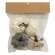 Cream & Gray Burlap Pumpkins 2.25", 4/Pack RJAF2012;