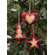 Red & Black Buffalo Check Star Fabric Stitched Ornament