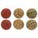 6 Set, Primitive Gingham Rag Balls
