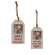 Santa's Favorite Wigglebutt Photo Tag Ornament, 2 Asstd. 36318;