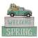 Welcome Spring Blocks w/Flower Truck, Set of 3 36823;