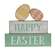 Happy Easter Blocks w/Easter Eggs, 4/Set 36826;