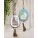 Beaded Bunny Silhouette Egg Ornament, 2 Asstd.