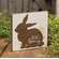 Hello Spring Bunny Silhouette Block Sign