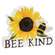 Bee Kind Happy Bee & Sunflower Block, 2 Asstd.
