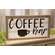 Coffee Bar Shiplap Look Framed Sign