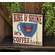 It's Coffee Time Rooster Cup Box Sign