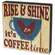 It's Coffee Time Rooster Cup Box Sign