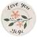 Grandma Love Mini Floral Plate, 5 Asstd.