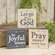 Let Go & Let God Square Block, 3 Asstd.