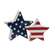Stars & Stripes Star Sitters, 2/Set 37122;
