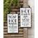 Hot Baths Sign with Beaded Hanger