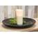 Antiqued Black Woven Look Spiral Plate
