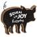 Squeal With Joy Wooden Piggy Sitter