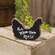 Rule Your Own Roost Wooden Chicken Sitter
