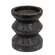 Black Wooden Pillar Candle Holder, 3.5" Tall 65331;