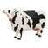 Distressed Carved Look Primitive Resin Cow