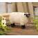 Distressed Carved Look Primitive Resin Sheep