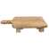 Rectangular Natural Wood Riser w/Jute Wrap Handle 70129;