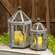 2 Set, Rustic Bee Metal Birdcage with Chicken Wire