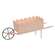 Pink Scalloped Metal Wheelbarrow 70134;