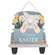 Happy Easter Bunny Butt Truck Hanging Wood Sign 91126;
