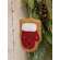 Beaded Mitten Fabric Ornament