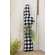 Black & White Buffalo Check Felt Peeking Bunny