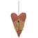 Stuffed Primitive Heart Ornament with Cheesecloth, 3 Asstd.
